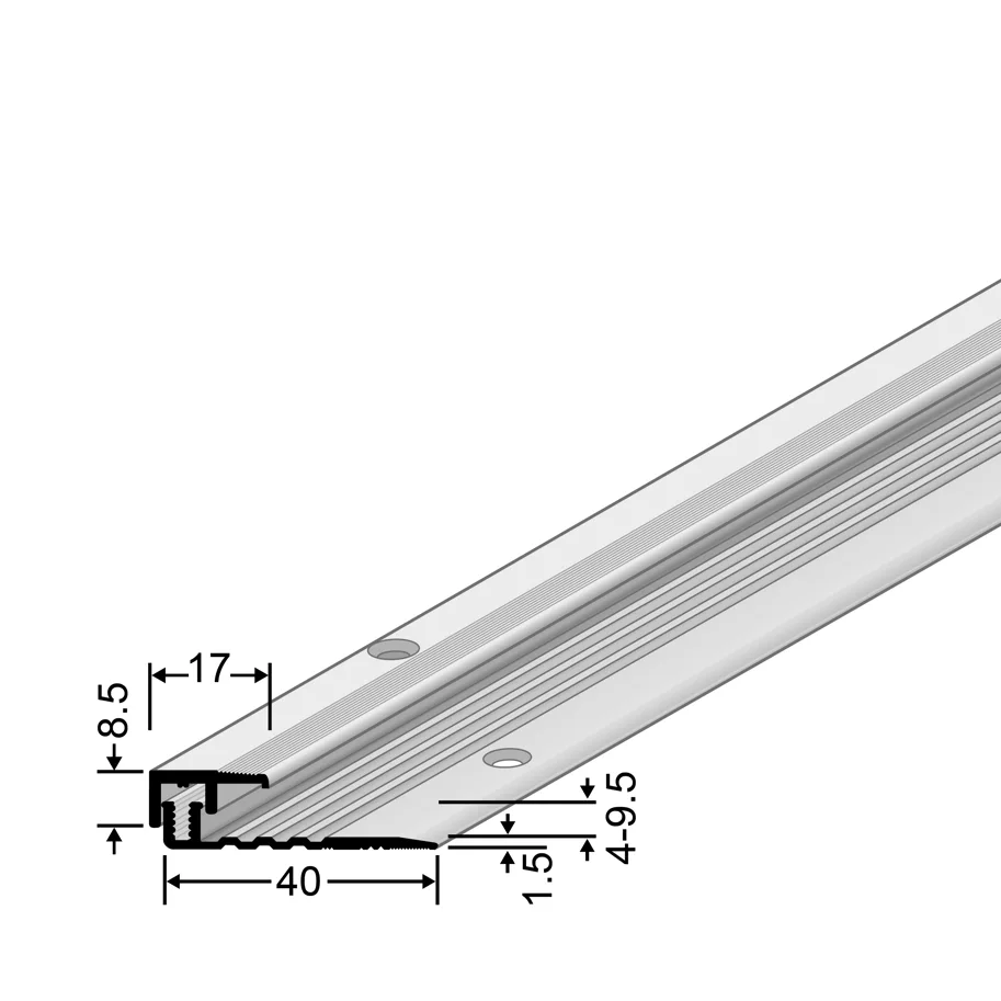 PPS Star Abschlussprofil Silber eloxiert 2700mm