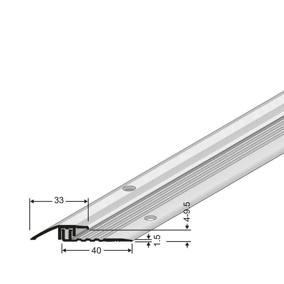 PPS Anpassungsprofil Champion Star Silber eloxiert 2700mm