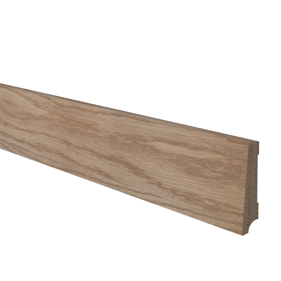 Sockelleiste Eiche massiv, naturlackiert, 2400x60x12/8mm