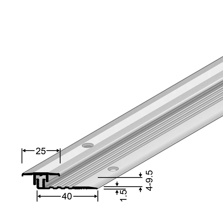 PPS Übergangsprofil Champion Star Silber eloxiert 2700mm