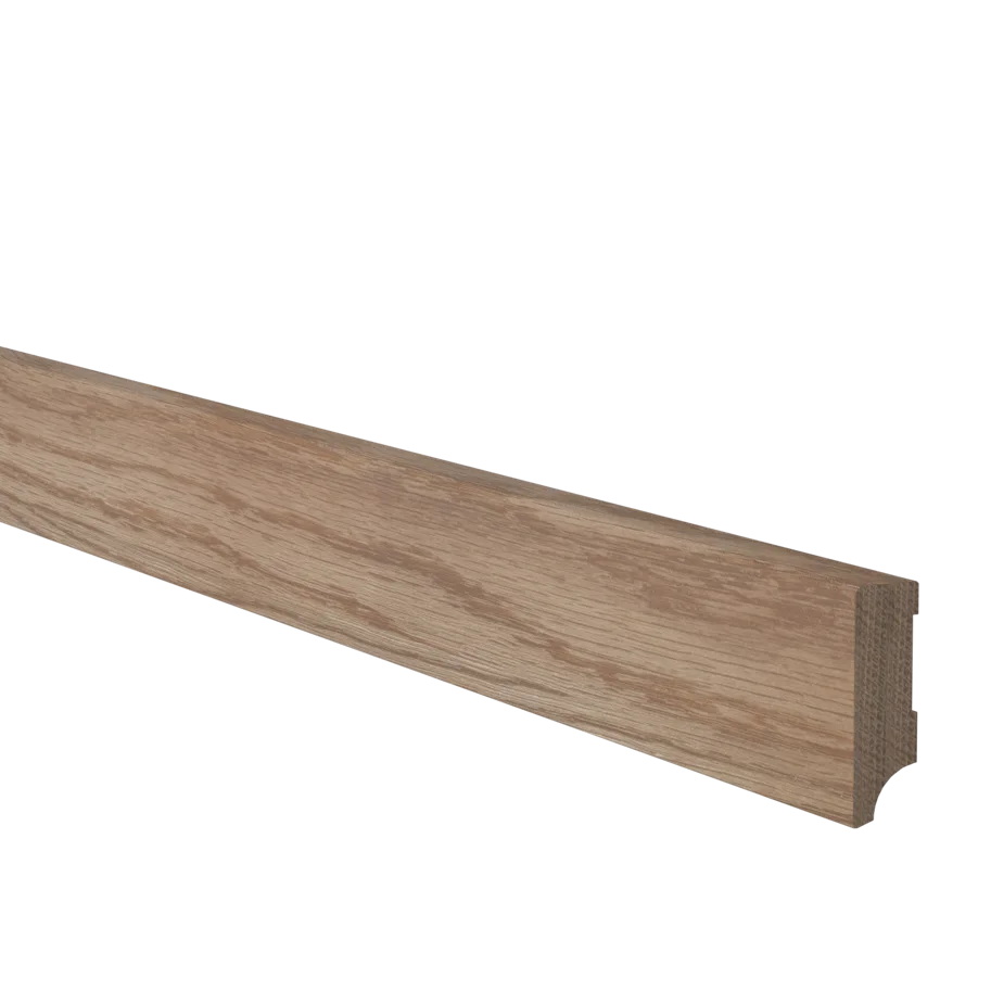 Sockelleiste Eiche massiv, naturlackiert, 2400x40x12mm