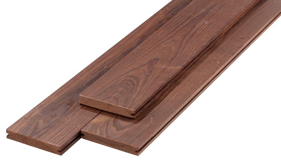 Thermo Esche vierseitig glatt, geölt 4200x130x21mm